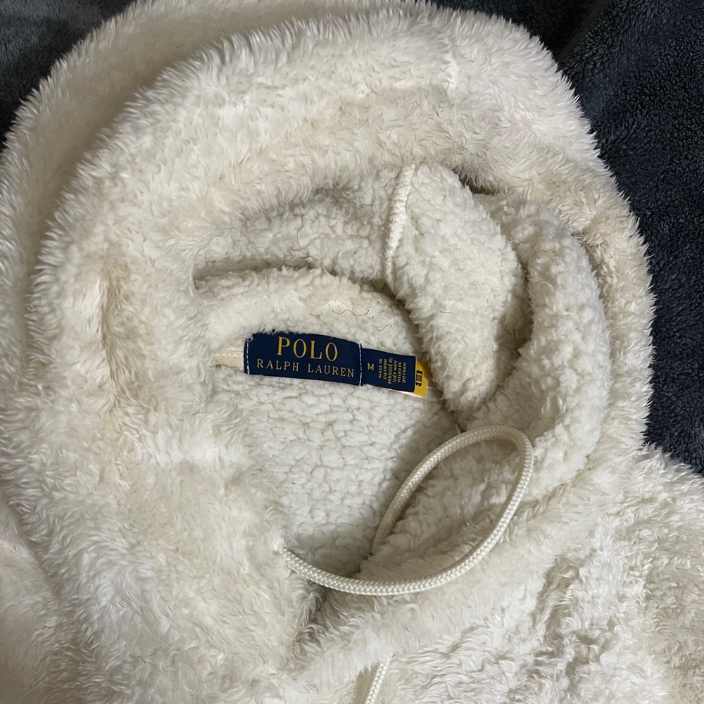 Ralph Lauren Cream Fleece Sweater